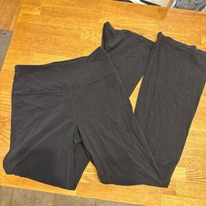 Black Lululemon align bootcut leggings cut leggings